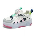 thumbnail image 3 of Kids Wheels Shoes with Lights Rechargeable Roller Skates Shoes Retractable Wheels Shoe LED Flashing Sneakers for Girls Boys Gift, 3 of 16