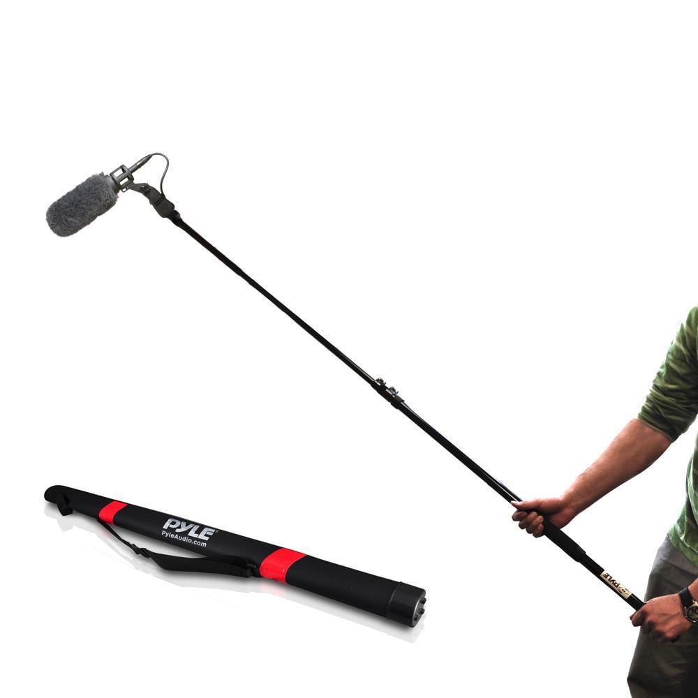 Pyle Microphone Boom Pole Extending Mic Boom Fish Pole for Shotgun