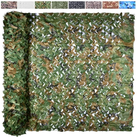Camouflage Netting Roll Hunting Blind Cover Military Jungle Party Decoration Dinosaur Birthday Camping Sunshade Durable Burlap Tarp Green