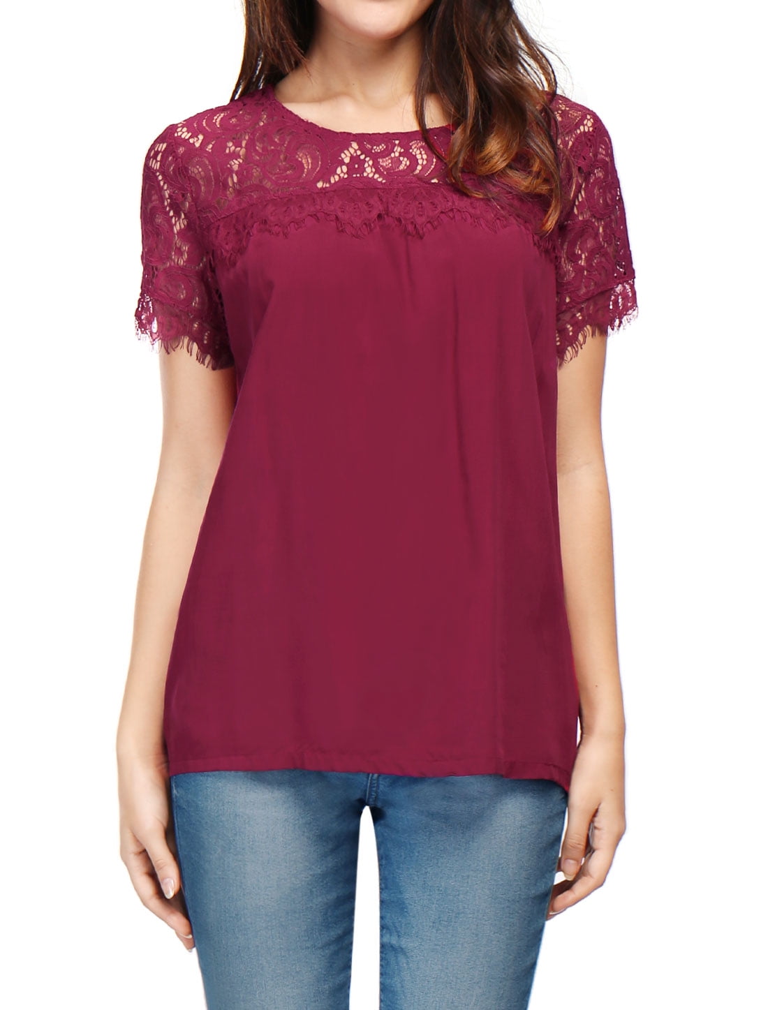 NEW Plus Size 16-24 Lace Batwing Pink Grey Striped Top Blouse Tunic