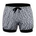 thumbnail image 1 of Women's Yoga Dance Short Pants Sport Shorts Summer Athletic Cycling Hiking Sports Shorts, Light Gray, L, 1 of 8