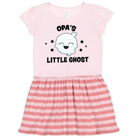 

Inktastic Cute Opa s Little Ghost with Stars Gift Toddler Girl Dress