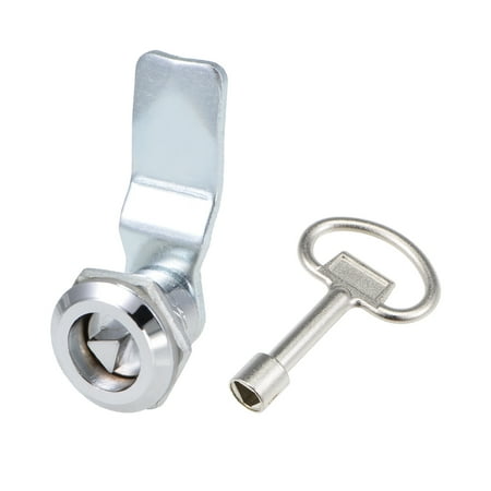 Uxcell Tubular Cam Locks 0.87inch Cylinder Dia 2.05inch Long Cam Triangle Key