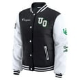 thumbnail image 2 of Women's WEAR by Erin Andrews  Black Oregon Ducks Varsity Puffer Jacket, 2 of 6