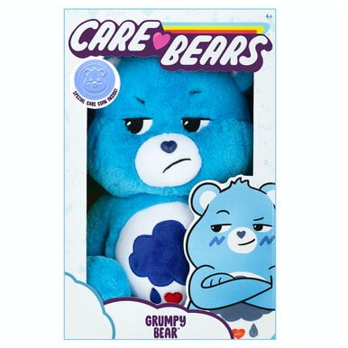 2020 Care Bears GRUMPY BEAR 14" Plush Stuffed Animal Blue Bear Cloud With COIN 