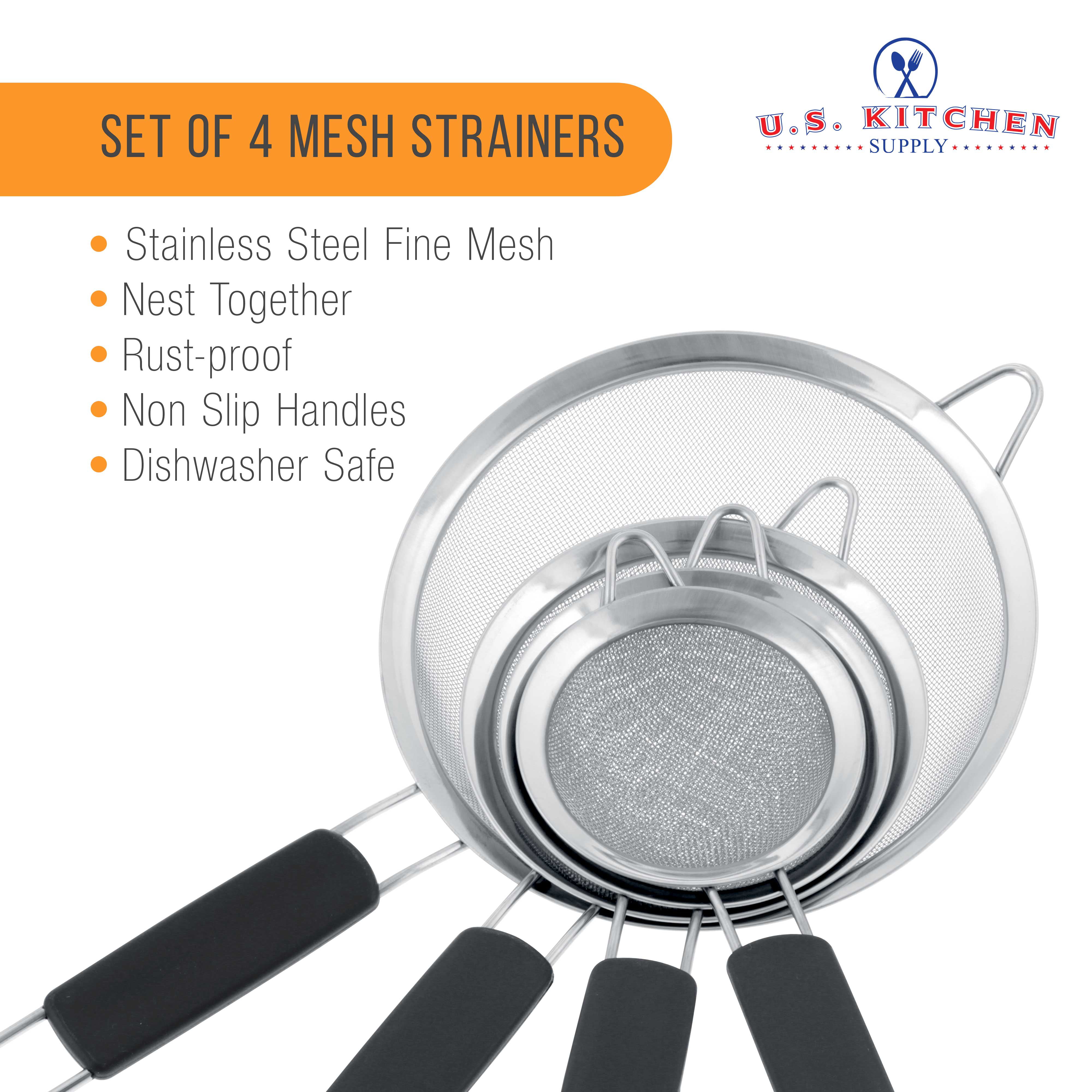 Rösle Stainless Steel Round Handle Kitchen Strainer, Fine Mesh, 7.9-in —  Better Home