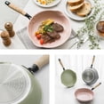 thumbnail image 3 of 26cm Ceramic Deep Frying Pan – IH Compatible Non-Stick Skillet with Ergonomic Handle - Grey, 3 of 3