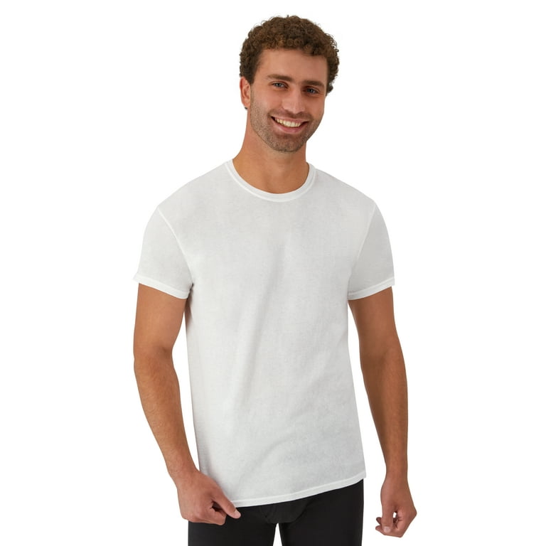Hanes men's classics 6 pack crew neck tee hot sale