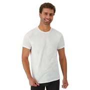 Hanes Men's Value Pack White Crew T-Shirt Undershirts, 6 Pack