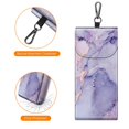 thumbnail image 4 of Funda doble para gafas Fintie Lilac Marble, piel vegana, 4 of 7