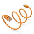 thumbnail image 5 of Cat6 Ethernet Patch Cable Orange 1.5ft, 550MHZ UTP 24 AWG Bare Copper Molded Snagless Half-Moon Boot Network Patch Cable with Connector – High-Speed Internet Cable LAN Wire for Computer Networks, 5 of 5
