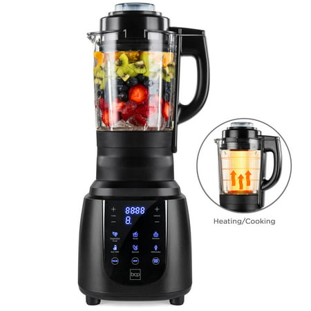 Best Choice Products 1200W 1.8L Multifunctional High-Speed Digital Professional Kitchen Smoothie Blender with Heating Function, Auto-Clean, Glass Jar, Up To 42,000RPM, Space (Best Blender To Make Smoothies)