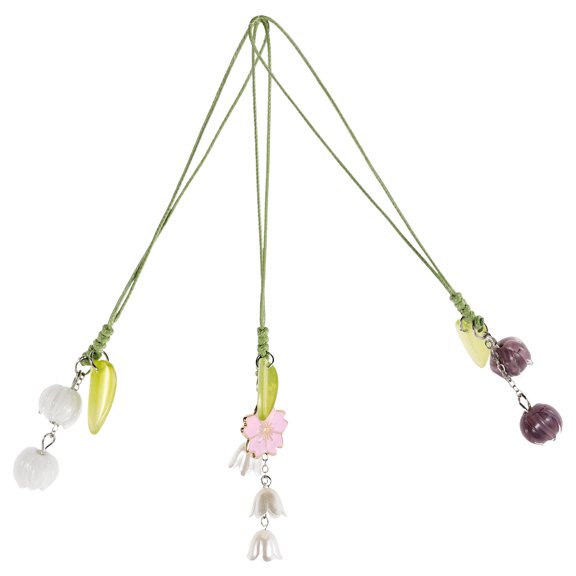 3 Pcs Backpack Chain Keychain Mobile Phone Accessories Miss