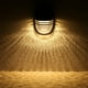 thumbnail image 5 of Yuarrent Luces de pared Solay Hollow Oblong Shadow Lamp ABS Impermeable Ecológico Linterna automática Yard Teeraces Paisaje al aire libre Iluminación y accesorios  0614 Sin modo de respiración, 5 of 6