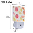 thumbnail image 4 of Yayeee LED Night Light for The Home Plug in With Light Sensors 2 Pack, White Grapefruit Slices, 4 of 6