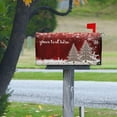 thumbnail image 6 of Personalized Christmas Tree Wooden Magnetic Mailbox Cover Custom Xmas Mailbox Cover Magnetic Mailbox Wraps Post Letter Box Cover Garden Large Size 21 X 25 inch, 6 of 6