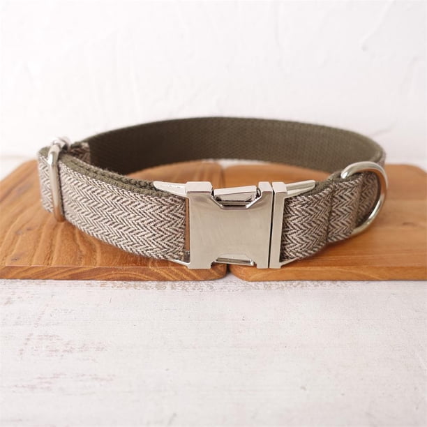 Personalized Dog Collar Customized Pet Collars Free Engraving ID Name Tag Pet Accessory Thick Suit Fiber Puppy Collar Leash qym unisex