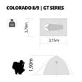 thumbnail image 2 of NTK Colorado 8 to 9 Person Large Family Dome Camping Tent, 2 Doors, Easy assembly and 6.1 ft Height, 2 of 8