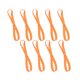 thumbnail image 1 of EeaseMX 9 diademas elásticas para correr, de fútbol, antideslizantes, para yoga, unisex, color naranja y amarillo., 1 of 7