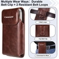 thumbnail image 4 of Caseswill For Google Pixel 10 / 10 Pro / 10A / 9 / 9 Pro / 9A / 8A / 8 / 7A / 7 / 6A Case Premium Leather Phone Pouch with Belt Clip Holster, 4 of 7