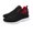 Black & Red 45, variant on Joernso Men Mesh Sneakers Wide Width Flat Lace-up Shoes Mountaineering Sneakers Casual Sport Shoes for Street Work Travel Outings
