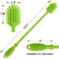 thumbnail image 3 of Silicone Bottle Brush | One Brush | 12.5\\u201d Bottle Cleaner Brush for Your Flask, Vacuum Sports Bottle, Vase and Glassware | Water Bottle Brush Cleaner for Narrow Neck Containers, 3 of 5