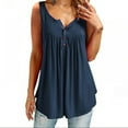 thumbnail image 2 of Womens Summer Chiffon V-Neck Tank Tops, 2 of 5