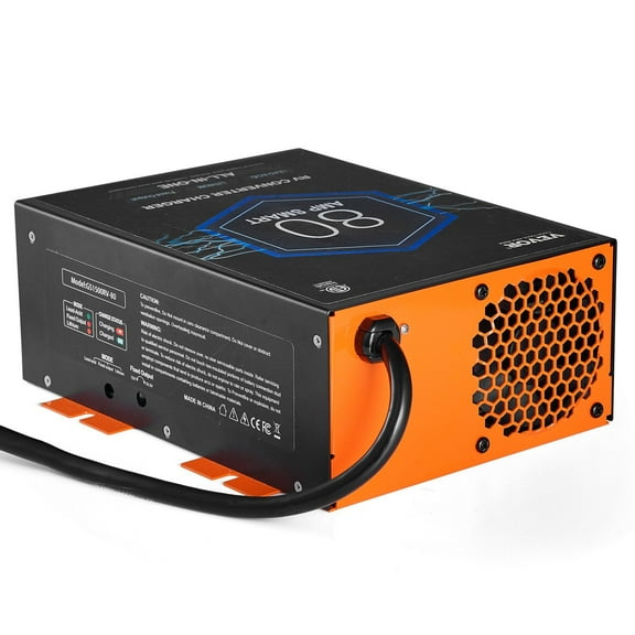 80A RV Power Converter, 110V AC to 12V DC Battery Charger w/ Smart Charging, for RV Camper Trailer Motorhome, Replace WFCO Progressive Dynamics – 12 Volt DC Converter Charger