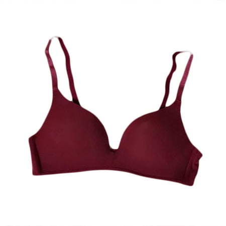 

Student Girl Ultra-Thin Solid Color Push Up Bra Seamless Underwear Bralette