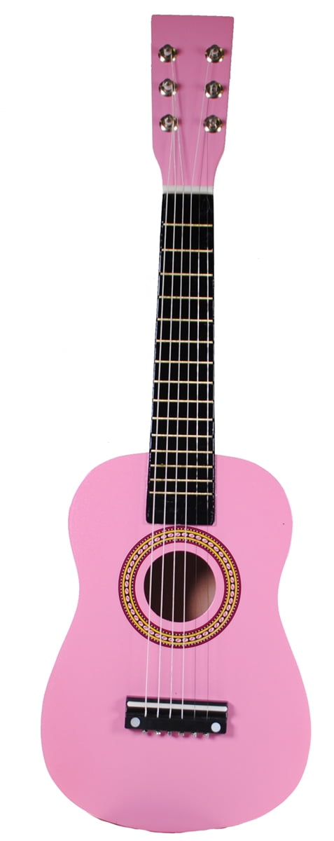 Beginners Pink Wood Guitar with Case and Accessories Great Gift for Kids/Girls 38