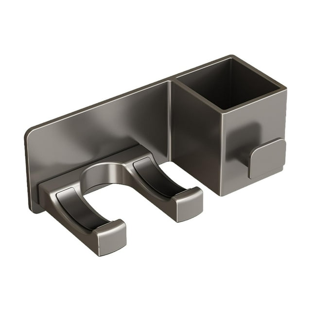 Soporte para secador de pelo Yuyangstore gris montado en la pared