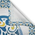 thumbnail image 3 of Ambesonne Letter S Kitchen Curtains, Old Fashion Typography, 55"x39", Blue Yellow Orange, 3 of 3