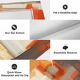 thumbnail image 5 of Burnt Orange Brown Outdoor Rug 5x8 Ft, Non Slip Washable Area Rug, Farmhouse Ombre Abstract Mottled Art Patio Rugs Carpet Runner, Large Floor Mat for Indoor/Outdoor Deck Porch Camping, 5 of 8