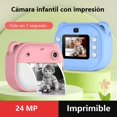 thumbnail image 4 of Cámara Instantánea para Niños con Impresión Térmica, Doble Lente, Video 1080P HD, Incluye 2 Rollos, Regalo Ideal (Rosa), 4 of 12