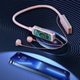 thumbnail image 7 of 120 Hours Playback Neckband Earphones, Bluetooth 5.3, Digital Display, RGB Light, 9D Stereo Sound, 100h Listening Time, IPX Sweatproof, Magnetic Earbuds, for Sports, 7 of 7