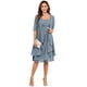 thumbnail image 1 of Vestido Homiily Dusty Blue para madre de la novia con chaqueta talla 10, 1 of 6
