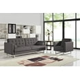 thumbnail image 3 of Contemporary Grey Sofa Bed With Steel Legs, 3 of 3