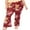 Floral Burgundy, variant on Women's Plus Size High Waisted Palazzo Pants Soft Stretch Print and Solid Flare Leggings