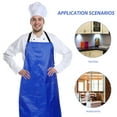thumbnail image 2 of Waterproof Kitchen Apron Dishwasher Apron Waterproof Apron Blue Apron Aprons Men and Women Work, 2 of 5