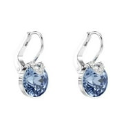 Swarovski Bella Rhodium Plated V Drop Earrings