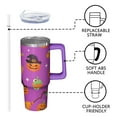 thumbnail image 3 of Halloween 30oz Insulated Tumbler with Handle and Straw Lid – Leak Proof Travel Coffee Cup – Perfect Pumpkin Gift, 3 of 5