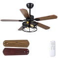 thumbnail image 1 of Ventilador de techo Hounberi, 42 pulgadas, 5 aspas, control remoto reversible, 1 of 9