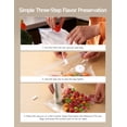 thumbnail image 2 of HiCOZY Scelleuse sous Vide Synchronisée pour Aliments avec Réservoir d'Eau Visible, Puissante Machine Compacte à Main avec Affichage de la Batterie LED, 30 Sans BPA, 2 of 9