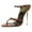 Sienna, variant on FSJ Women Sexy Slip on Stiletto High Heels Cross Strap Open Almond Toe Mules Fashion Dressy Party Slide Sandals Size 8 Green
