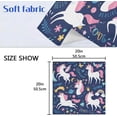 thumbnail image 5 of Coolnut Set of 1 Cute Unicorn Satin Napkin Square 20 Inches Table Napkins Soft Smooth Decorative Napkins for Wedding Banquet Party Decoration, 5 of 6