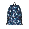 thumbnail image 2 of Picia Sea Sharks Printed Canvas Daypack - Stylish and Durable Vintage Compact Backpack - Class, Work, Travel, or Laptop Bookbag,Organized Compartments-Medium, 2 of 6
