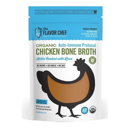 The Flavor Chef: Organic Chicken Bone Broth, 24 Oz