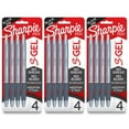 thumbnail image 2 of S-Gel, Gel Pens, Medium Point (0.7mm), Frost Blue Body, Black Gel Ink Pens, 4 Per Pack, 3 Packs, 2 of 2