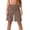 Coffee, variant on Arlun Womens Plus Size Yoga Workout Shorts Stretchy Ruched High Waist Summer Fold over Shorts Solid Color Casual Loose Fit Knee Length Loungewear Short Pants for Daily Versatile Red XS