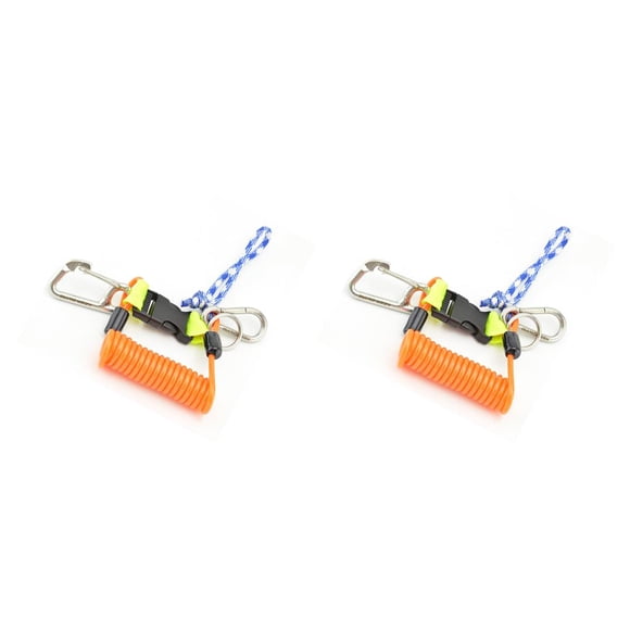 Soidarity Cuerda de resorte de buceo resistente, práctico, fiable, accesorio de fijación Flexible, cuerdas antipérdida, correa a prueba de Type2 NO2